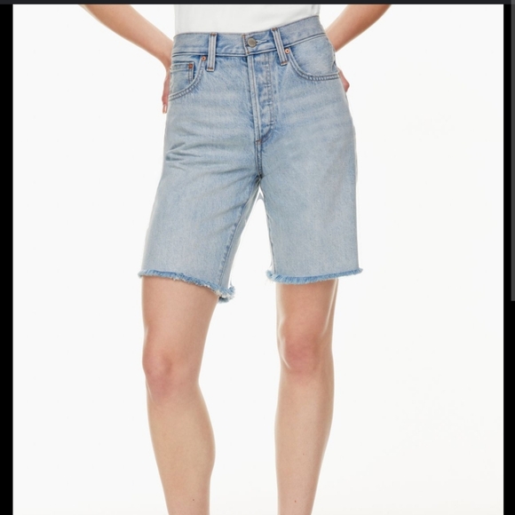 (Aritzia) Denim Forum The Yoko Bermuda Denim Shorts - Picture 1 of 1